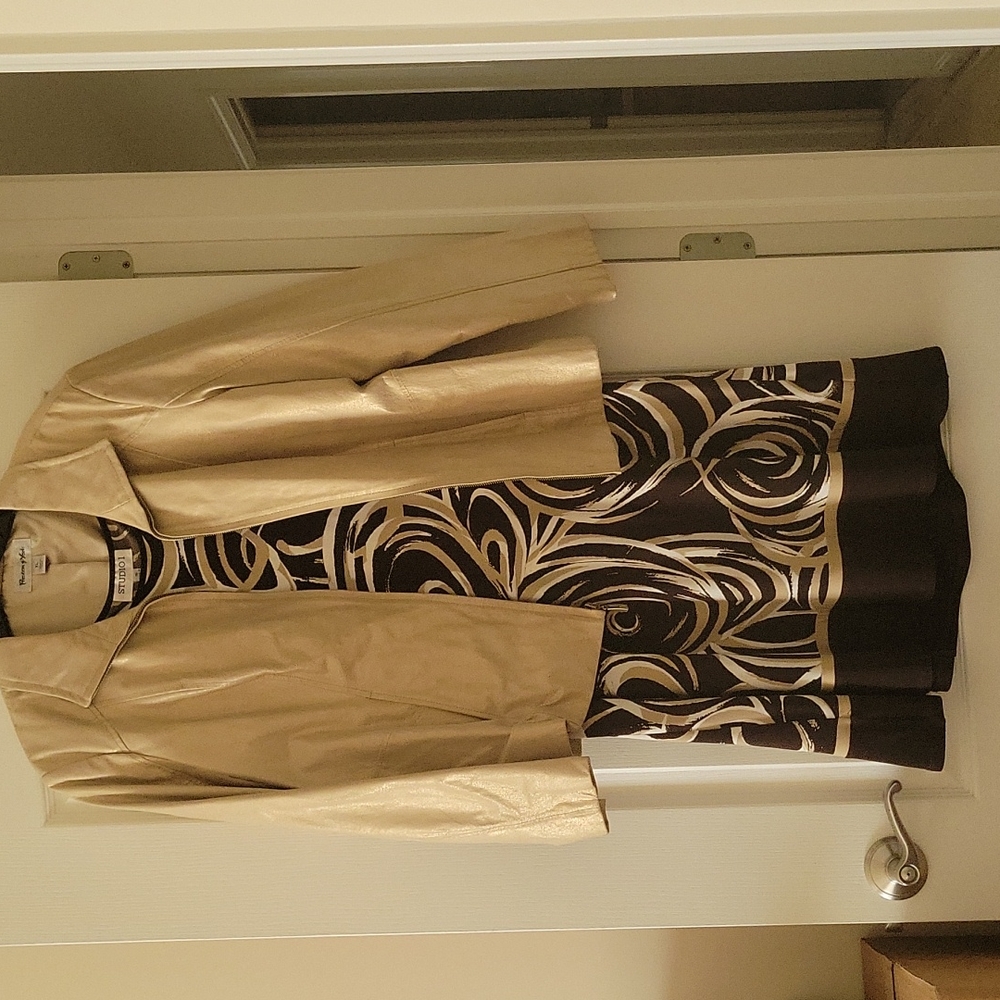 LEATHER JACKET W/DRESS
